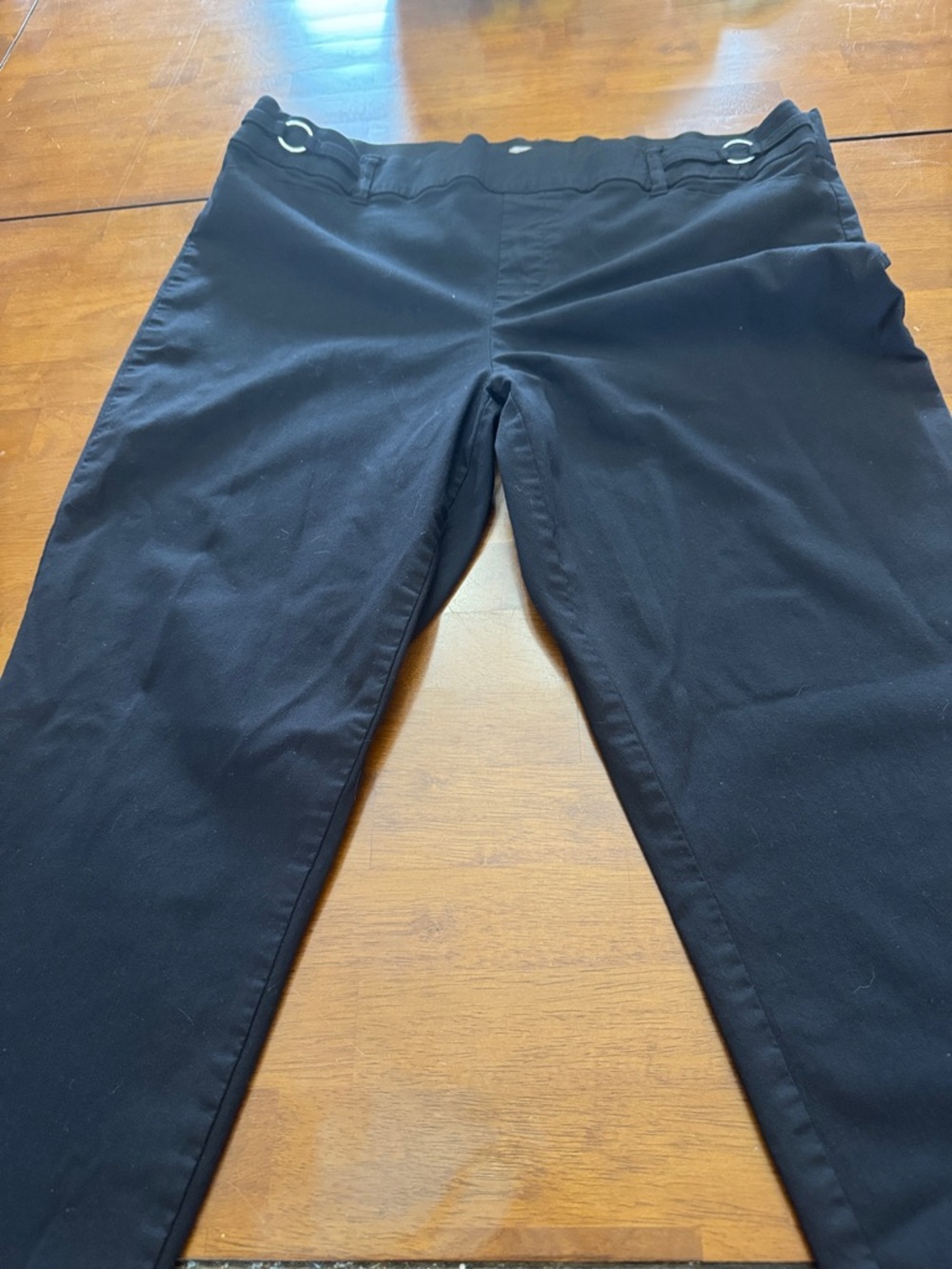 Maurices Black Ponte Ankle Pants
